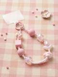Short charm lanyard- Pink