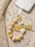 Short charm Lanyard- Yellow