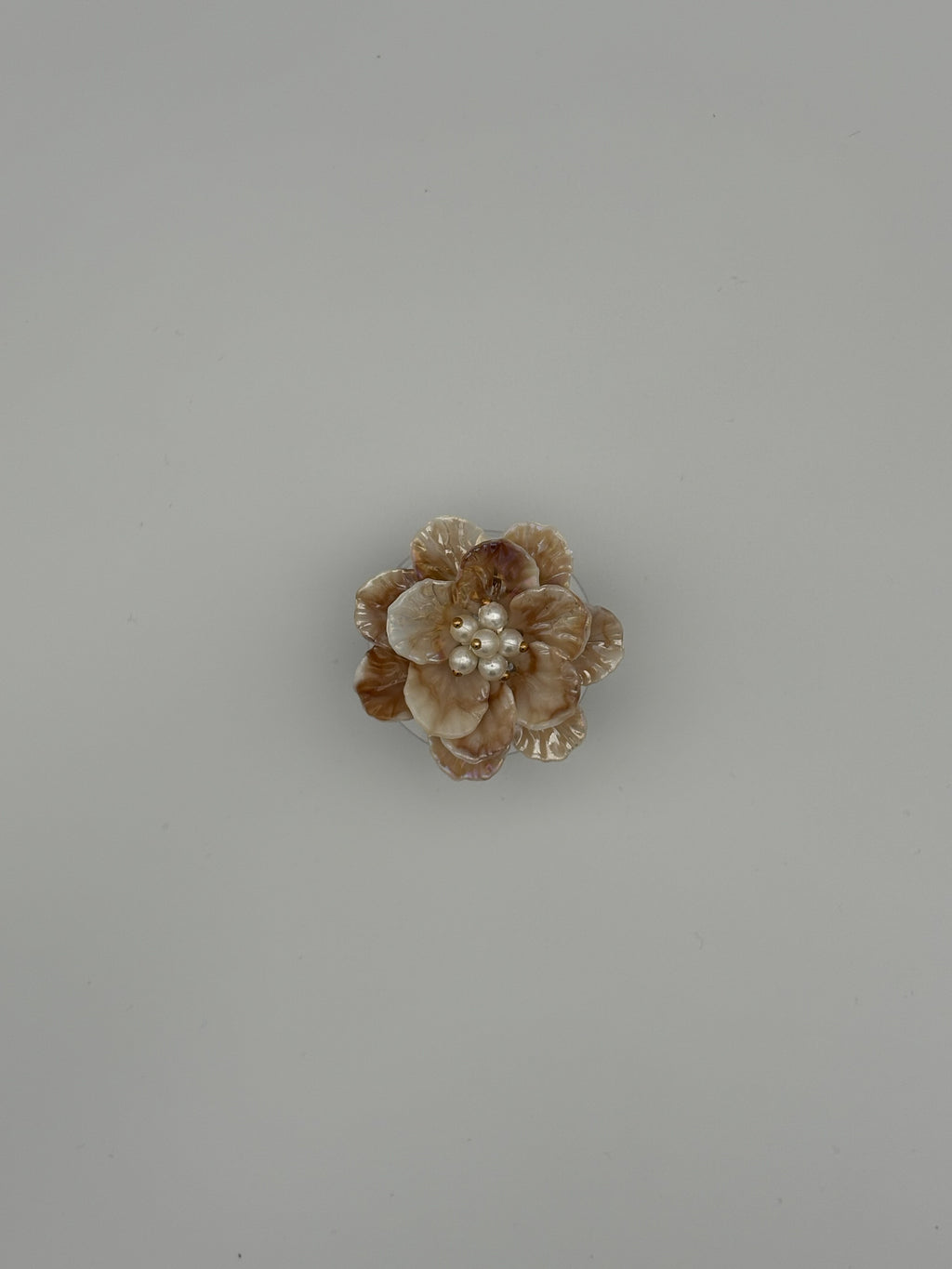 3D Floral pop socket- Brown