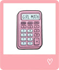 Girl Math Metal Sticker