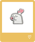 Give Heart Metal Sticker