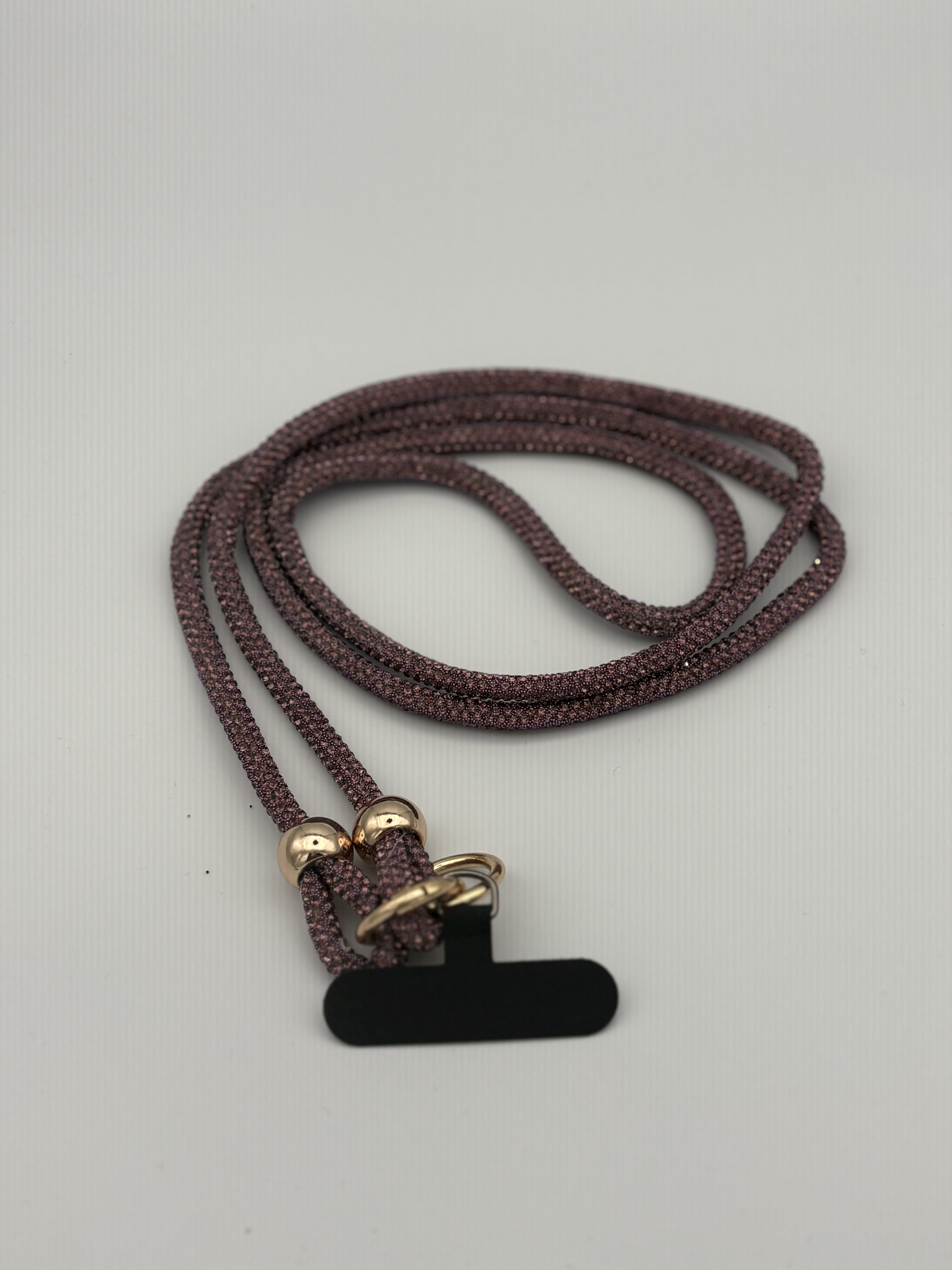 Luxury Rhinestone Lanyard- Purple