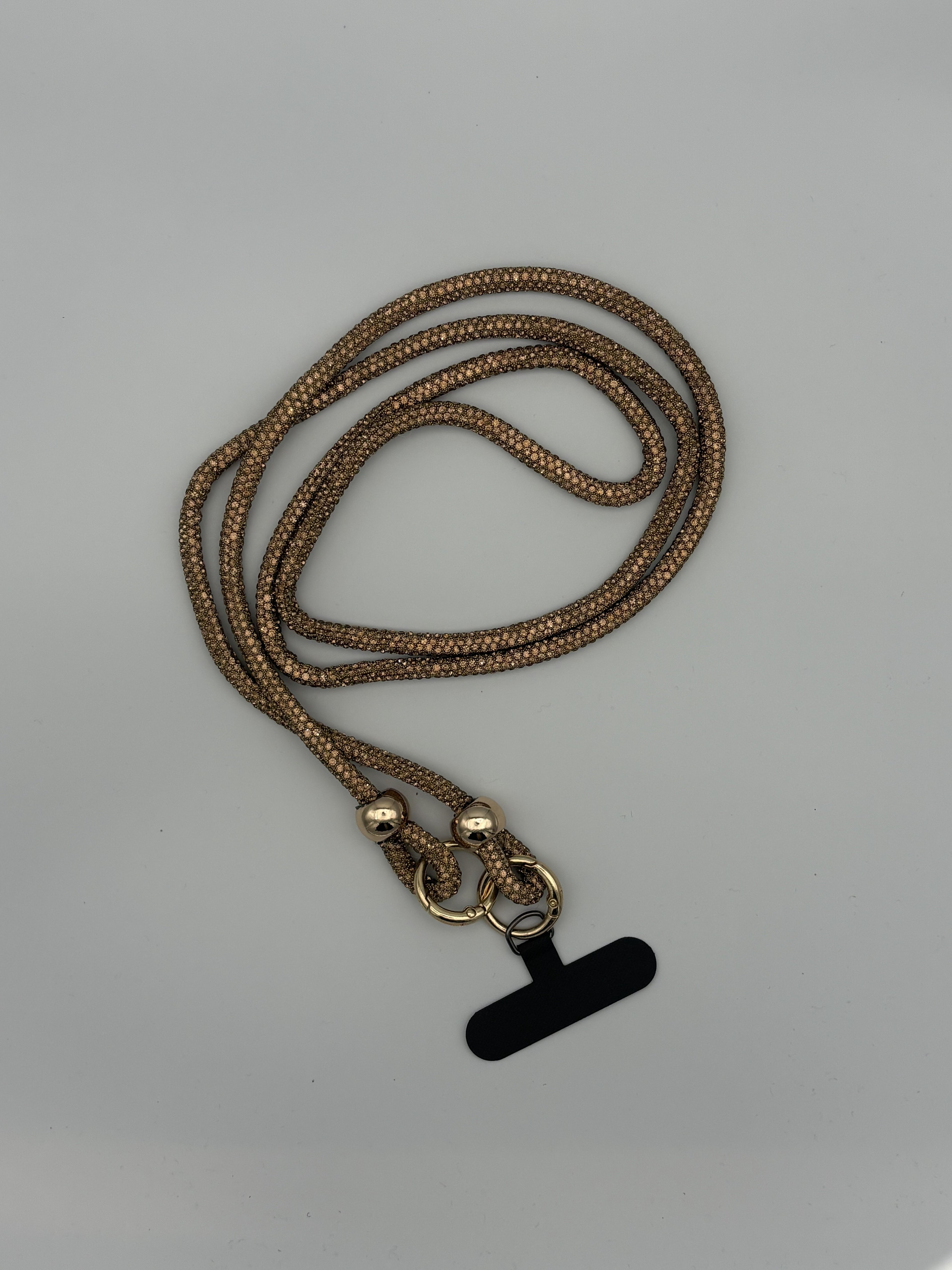 Luxury Rhinestone Lanyard- Champaign