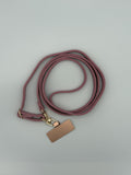 Adjustable PU lanyard- Pink