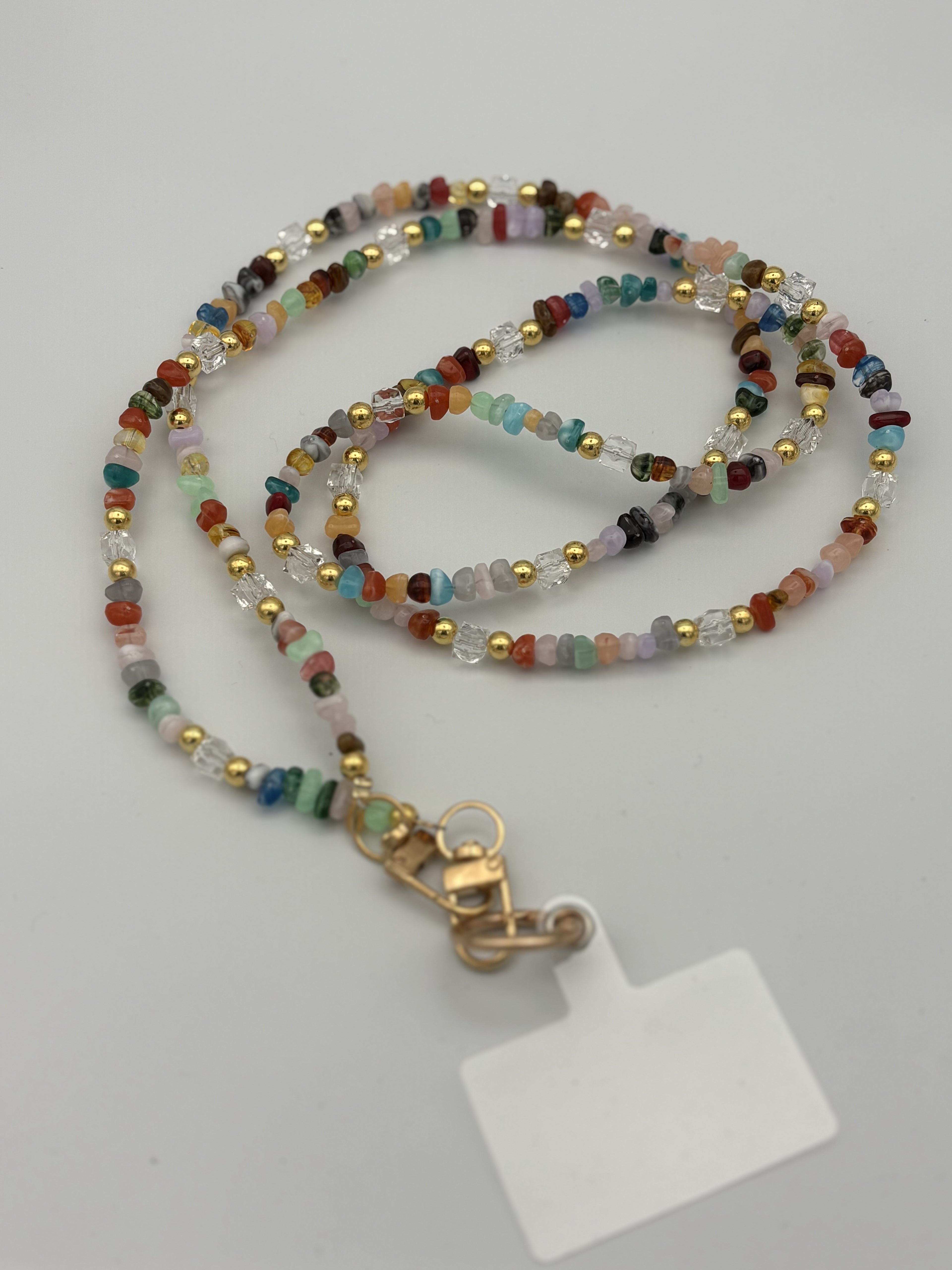 Gemstone lanyard- Multi
