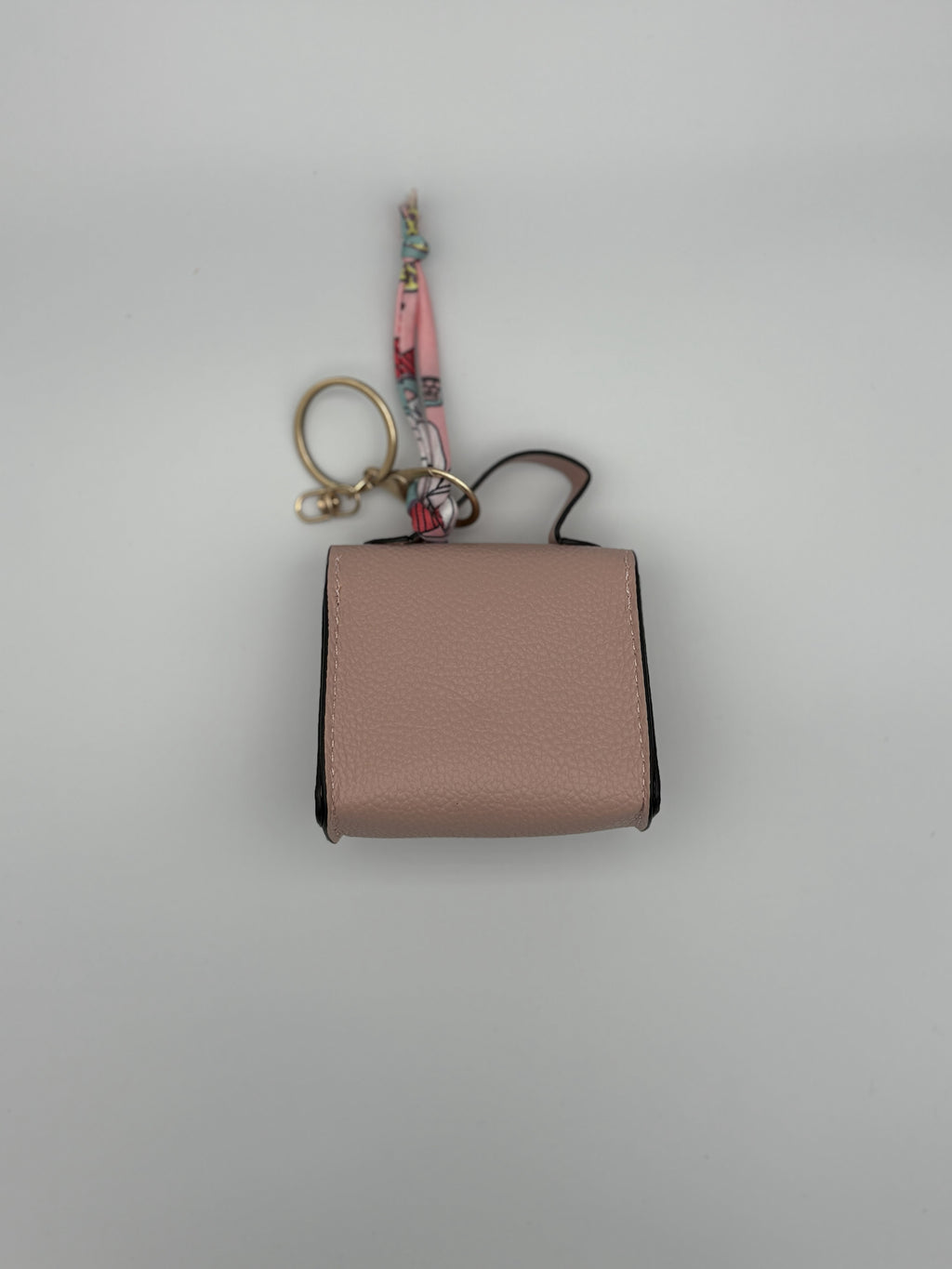 Square PU bag charm- Pink