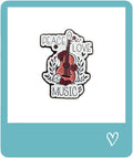 Peace, Love, Music Metal Sticker