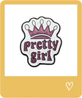 Pretty Girl Metal Sticker