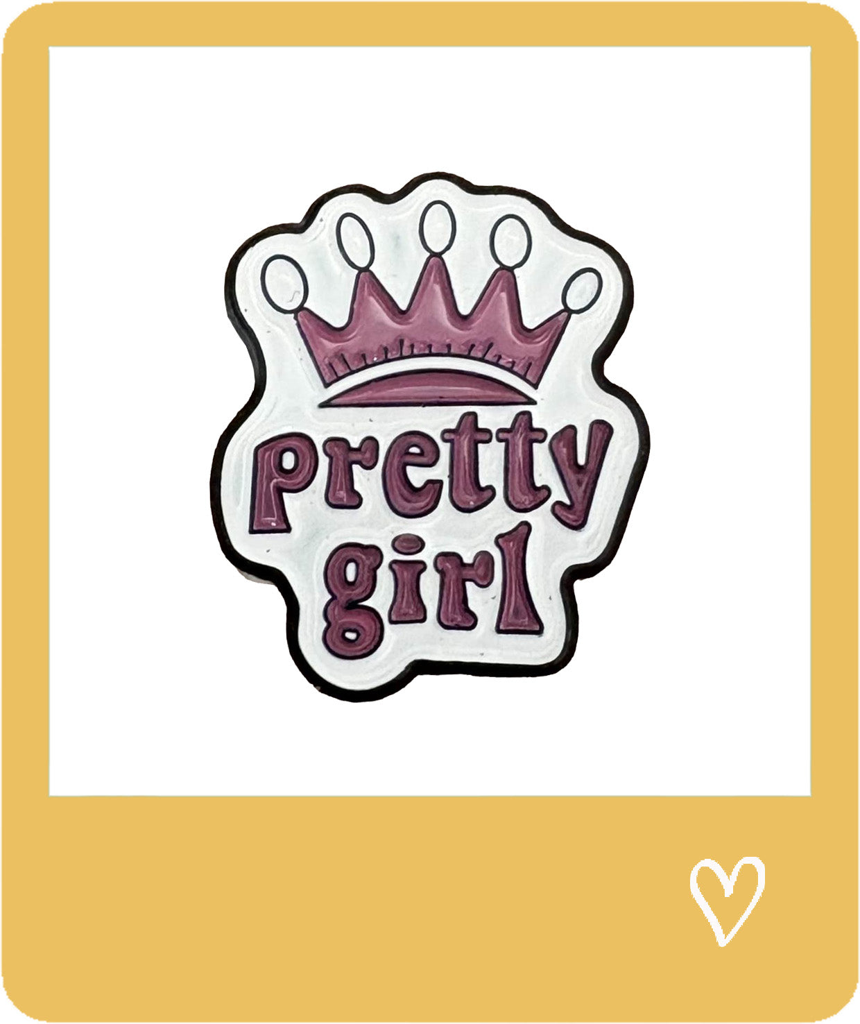 Pretty Girl Metal Sticker
