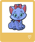 Purple Cat Metal Sticker