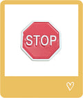 Stop Metal Sticker