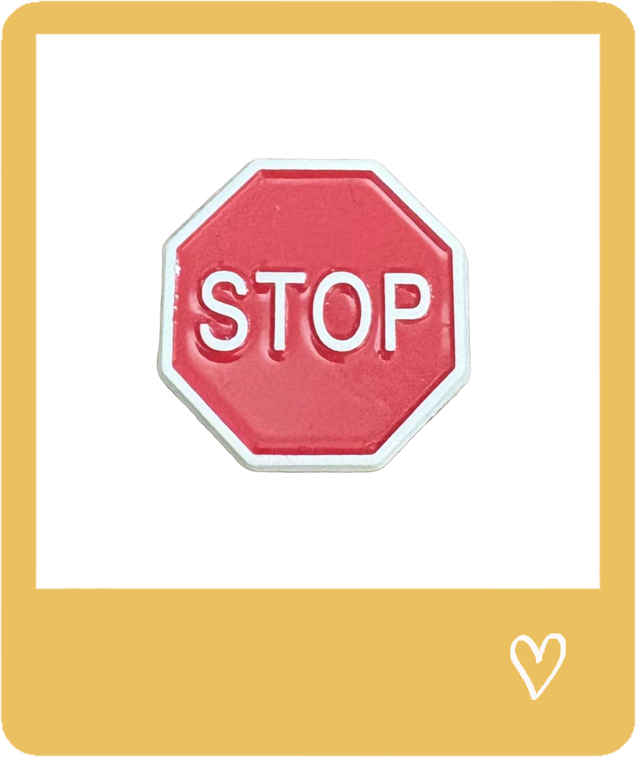 Stop Metal Sticker
