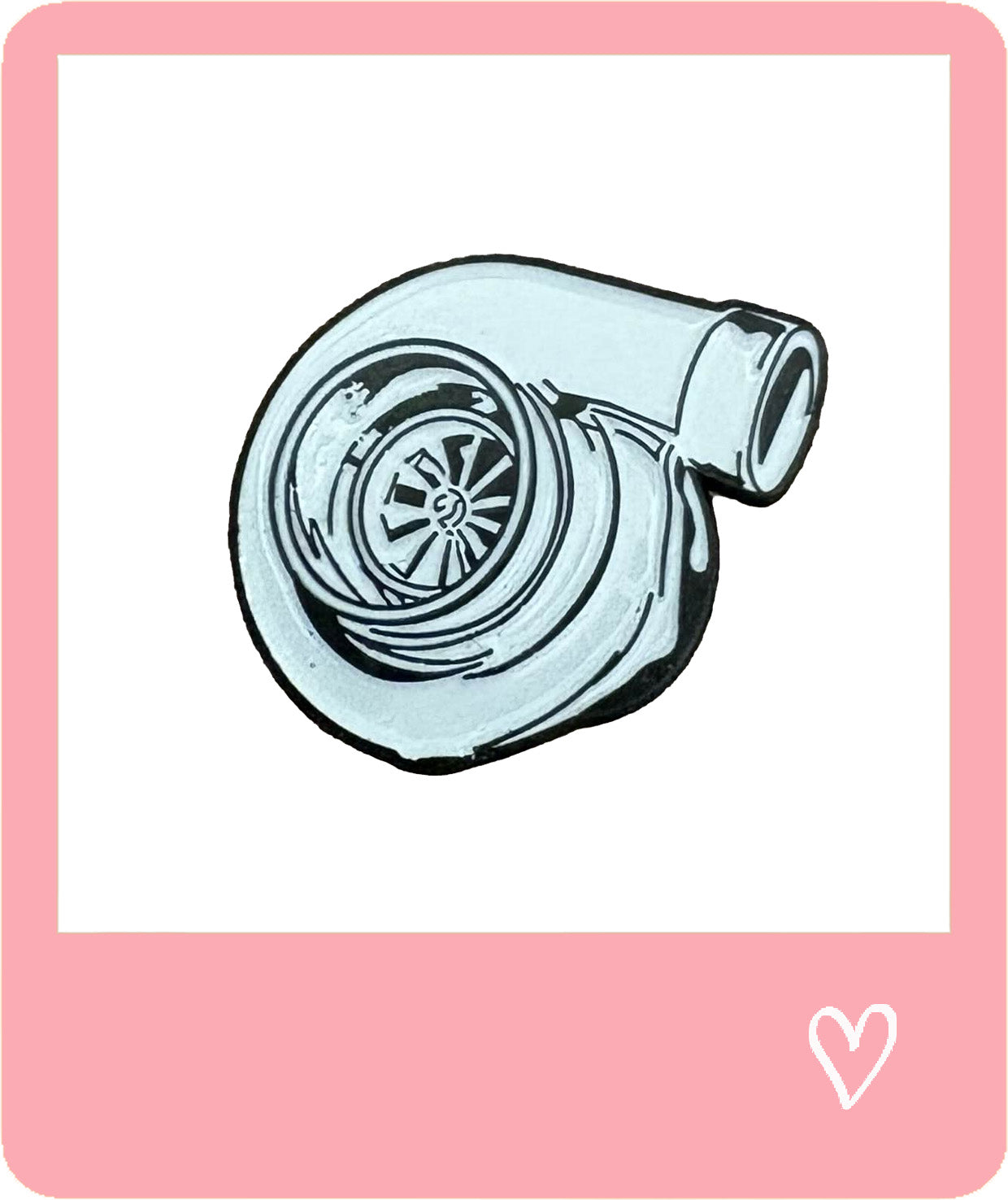 Turbo Metal Sticker