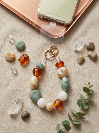 Short stone Lanyard- Multi