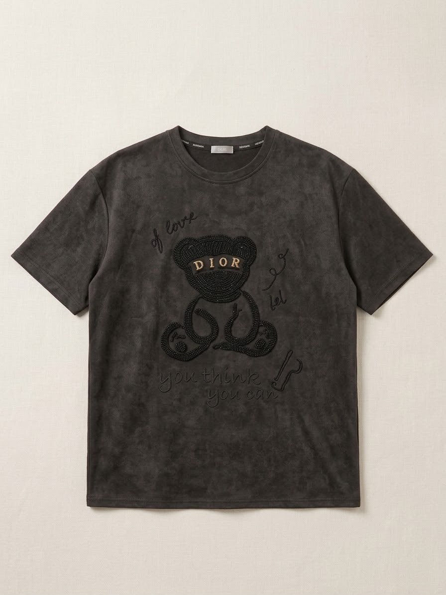 Dior Bear Black T-Shirt
